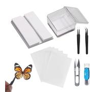Kit d'échantillons de papillons - Ensemble d'échantillons d'insectes en résine | Échantillons d'animaux et d'insectes pour étudiants, , éducation à la maison, programmes de sciences biologiques