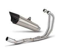 Kit D'échappement Complet Pour YAM&AHA MT03 R3 R25 2015-2024, Système Avec Tube De Liaison Avant Et Silencieux Shark À Embout Carbone(Style A)