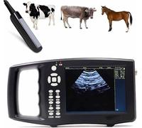 Kit D'échographie Vétérinaire, Scanner Portable avec Sonde Rectale pour Animaux en Gestation, pour Bovins, Chevaux, Chameaux Et équidés