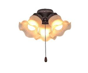 Kit d'éclairage 3 pour ventilateurs de plafond CasaFan Marron CasaFan