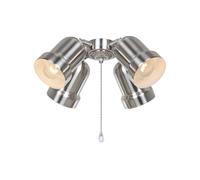 Kit d'éclairage 4 pour ventilateurs de plafond CasaFan Chrome brossé CasaFan