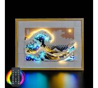 Kit d'éclairage à distance compatible avec Lego 31208 Hokusai - The Great Wave (pas de modèle) - Kit d'éclairage LED compatible avec Lego Hokusai - The Great Wave 31208 - Jouet créatif