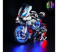 Kit d'éclairage à distance compatible avec Lego 42130 Technic BMW M 1000 RR Moto Kit de construction (aucun modèle), kit d'éclairage DIY pour moto, éclairage décoratif pour 42130 Cadeau créatif