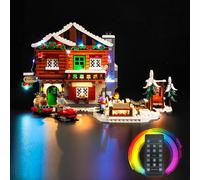 Kit d'éclairage à distance compatible avec Lego Alpine Lodge (pas de modèle), kit d'éclairage LED pour icônes 10325 Cabane alpin Jouet créatif