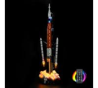 Kit d'éclairage à distance compatible avec Lego NASA Artemis Space Launch System Rocket 42221 (pas de modèle), kit d'éclairage LED compatible avec Lego Space Launch System Rocket