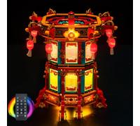 Kit d'éclairage à distance compatible avec Lego Trotting Lantern 80116 (pas de modèle), kit d'éclairage LED compatible avec les lanternes Trotting Lantern Jouet créatif