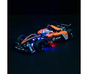 Kit d'éclairage à LED pour Lego Technic NEOM McLaren Formula E Race Car (Pas de Lego), kit d'éclairage décoratif pour Lego 42169 NEOM McLaren Formula E Race Car Jouet créatif