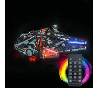 Kit d'éclairage à télécommande compatible avec 75389 The Dark Falcon (sans modèle), kit d'éclairage LED, compatible avec Dark Millennium Falke, jouet créatif