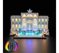 Kit d'éclairage à télécommande compatible avec fontaine Lego 21062 Trevi (pas de modèle), kit d'éclairage LED compatible avec fontaine Lego Trevi, jouet créatif