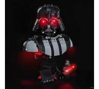 Kit d'éclairage à télécommande compatible avec Lego Dark Vador Bust 75439 (pas de modèle), kit d'éclairage LED compatible avec le buste Lego Dark Vador modèle de briques de construction