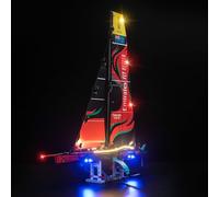 Kit d'éclairage à télécommande compatible avec Lego Emirates Team New Zealand AC75 Yacht (pas de modèle), kit d'éclairage LED compatible avec 42174 Technic Emirates Team New Zealand AC75
