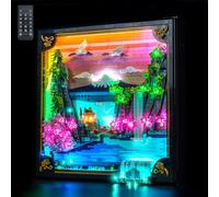 Kit d'éclairage à télécommande compatible avec Lego Japanese Cherry Blossom Landscape 31218 (pas de modèle), kit d'éclairage LED compatible avec les briques Lego Japanese Cherry Blossom Landscape