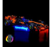 Kit d'éclairage à télécommande compatible avec Lego McLaren MCL39 F1 Car 42228 (pas de modèle), kit d'éclairage LED compatible avec les briques de construction Lego 42228 McLaren MCL39 F1