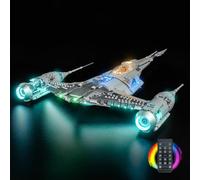 Kit d'éclairage à télécommande compatible avec Lego The Mandalorian's N-1 Starfighter 75442 (pas de modèle), kit d'éclairage LED compatible avec le modèle Lego 75442