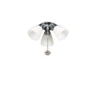 Kit d'éclairage Amalfi pour ventilateur de plafond Fantasia Blanc Fantasia