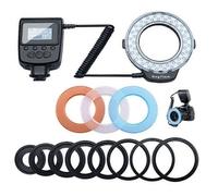 Kit d'éclairage annulaire LED macro avec 8 anneaux adaptateurs