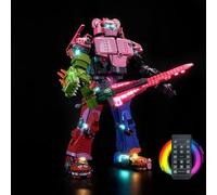 Kit d'éclairage avec télécommande compatible avec Lego Mecha Team Leader 77078 (Pas de modèle), Ensemble d'éclairage LED Compatible avec Lego Mecha Team Leader Jouet créatif