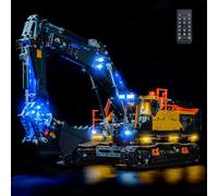 Kit d'éclairage avec télécommande compatible avec Lego Volvo EC500 Excavateur Hybride 42215 (aucun modèle), ensemble d'éclairage LED compatible avec Lego 42215 Volvo EC500 Excavateur Hybride en