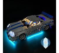 Kit d'éclairage compatible avec Lego 2 Fast 2 Furious Nissan Skyline GT-R (R34) Kit de construction de voiture (modèle non inclus) - Éclairage créatif pour Lego Technic 42210 (variateur tactile)