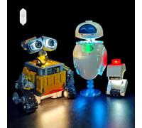 Kit d'éclairage compatible avec Lego 43279 Wall-E et EVE (modèle non inclus) - Éclairage créatif pour Lego Disney Pixar Walle Building Set (interrupteur variateur tactile)
