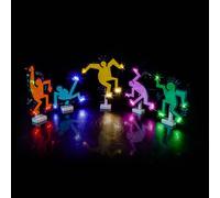 Kit d'éclairage compatible avec Lego Keith Haring - Figures Dancing 31216 (pas de modèle) - Kit d'éclairage LED compatible avec Lego Keith Haring - Figures de danse - Jouet créatif