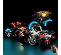 Kit d'éclairage compatible avec Lego Technic Koenigsegg Sadair's Spear | Accessoires d'éclairage LED personnalisés avec télécommande pour écran de modèle de bâtiment 42232, lumières uniquement