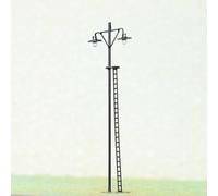 Kit d'éclairage de cour LED 4 pièces à l'échelle HO pour maquette réaliste de gares de rue (A)