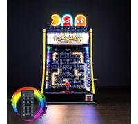 Kit d'éclairage de décoration télécommandé pour Lego 10323 PAC-Man Arcade (Pas Lego), Kit d'éclairage pour Blocs de Construction de la Console de Jeu Lego PAC-Man Arcade