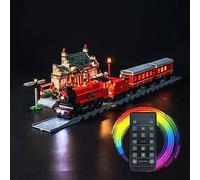 Kit d'éclairage de décoration télécommandé pour Lego 76423 Hogwarts Press & Hogsmeade Station (Pas Lego), Kit d'éclairage pour Lego Hogwarts Express Train Set avec Hogsmeade Station