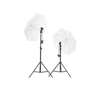 vidaXL Kit d'éclairage de studio Bussandri Exclusive 190230 – trépieds et parapluies Noir