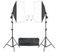Kit d'éclairage de studio photo Softbox, Softbox 50x70CM, 2M pieds de lumière réglables,SH-RGX-01-20