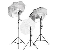 Kit d'éclairage de studio VIDAXL avec trépieds et parapluies - 190233
