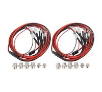 Kit d'éclairage de voiture RC Universal Blanc rouge bleu 6 LED RC Light Accessoire décoratif pour HSP Axial SCX10 D90 HPI