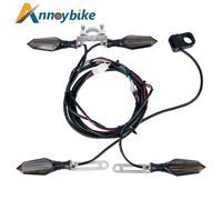 Kit d'éclairage étanche pour vélo électrique 48V 60V, clignotants dynamiques avant et arrière, accessoires de trottinette multifunctional kit