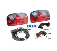 ASPÖCK Kit déclairage Multipoint II et gabarit Superpoint II Faisceau Mantes 7m Prise 7 Broches connecteurs Rapides Feux arrière Set Complet très Robuste pour remorque Plateau