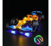 Kit d'éclairage GC pour voiture de course Lego McLaren Formula 1 42141 (kit Lego non inclus) (télécommande)