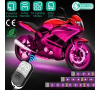 kit d'éclairage inférieur pour moto 6-en-1 RGB Music Atmosphere Strip LED Bar Modified Contour Lamp