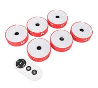 Kit d'éclairage intelligent pour entraînement d'agilité, réaction aérobique et fitness, 4 modes, pour améliorer la vitesse, l'entraînement physique et la coordination œil-main (6 lumières)