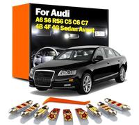 Kit d'éclairage intérieur à LED, pour Audi A6 S6 RS6 C5 C6 C7 4B 4F 4G Sedan Avant, Lampe de dôme de Coffre, Ampoule de Voiture
