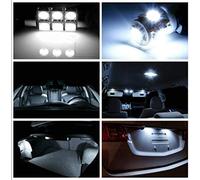 Kit d'éclairage intérieur De Voiture Led Kit d'ampoules de conversion compatible avec Nissan Qashqai J11 2014-21 plafonnier éclairage boîte à gants coffre plaque d'immatriculation Pantine 6000K Canbus