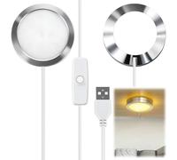 Kit d'éclairage LED 1 ou 2 pièces pour modèles d'imprimantes 3D 001 Compatible avec Bambu Lab, Veilleuse à lumière chaude Câble USB de 1 m avec interrupteur (1 Pièces)