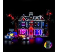 Kit d'éclairage LED avec télécommande compatible avec 11370 Stranger Things The Creel House (pas de modèle), kit d'éclairage décoratif compatible avec les briques Lego Stranger Things The Creel House