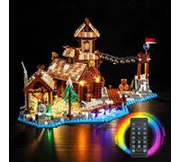 Kit d'éclairage LED avec télécommande pour Lego Viking Village 21343 (pas Lego), jouet créatif