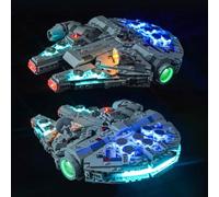 Kit d'éclairage LED BrickBling pour Lego 75375 Faucon Millennium, kit d'éclairage décoratif pour Lego Millennium Falcon Jouet créatif - Version standard