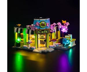 Kit d'éclairage LED BrickBling pour Lego Friends Heartlake City Café 42618, kit d'éclairage décoratif pour Lego Heartlake City Café Creative Toy (à partir de 15 ans)