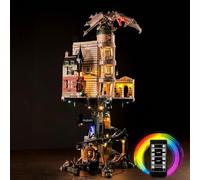 Kit d'éclairage LED BrickBling pour Lego Gringotts Wizarding Bank - Édition Collectors, compatible avec 76417 - Télécommande incluse