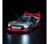 Kit d'éclairage LED BrickBling pour Lego Speed Champions Audi S1 e-tron Quattro - Kit d'éclairage décoratif pour Lego 76921 Audi S1 e-tron Quattro Race Car - Jouet créatif