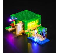 Kit d'éclairage LED BrickBling pour Minecraft The Turtle Beach House, décoration DIY, Jouets créatifs, DE-21254-P58601