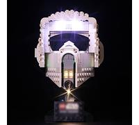 Kit d'éclairage LED compatible avec casque Lego Star Wars Scout Trooper 75305 - Compatible avec les modèles Lego Star Wars Scout Trooper Helmet 75305 (lumières uniquement, pas de modèles)