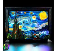 Kit d'éclairage LED compatible avec le set de construction Starry Night de Lego (modèle Lego non inclus), kit d'éclairage LED à faire soi-même avec télécommande pour 21333 Vincent Van Gogh, lumières
